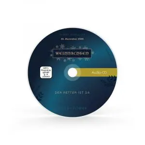 Audio CD vom 24.12.2025: Heiligabend-Gottesdienst "Weihnachten - der Retter ist da"